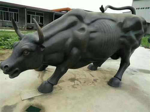 华尔街铜牛雕像 江西华尔街铜牛 博雅铜雕厂